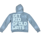 Sun washed grey hoodie