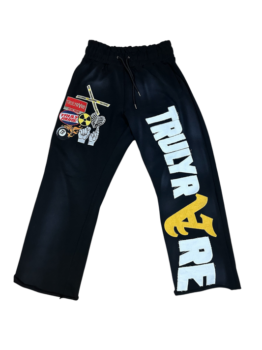 Sun washed black sweats
