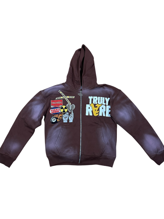 Sun washed brown hoodie