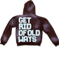 Sun washed brown hoodie